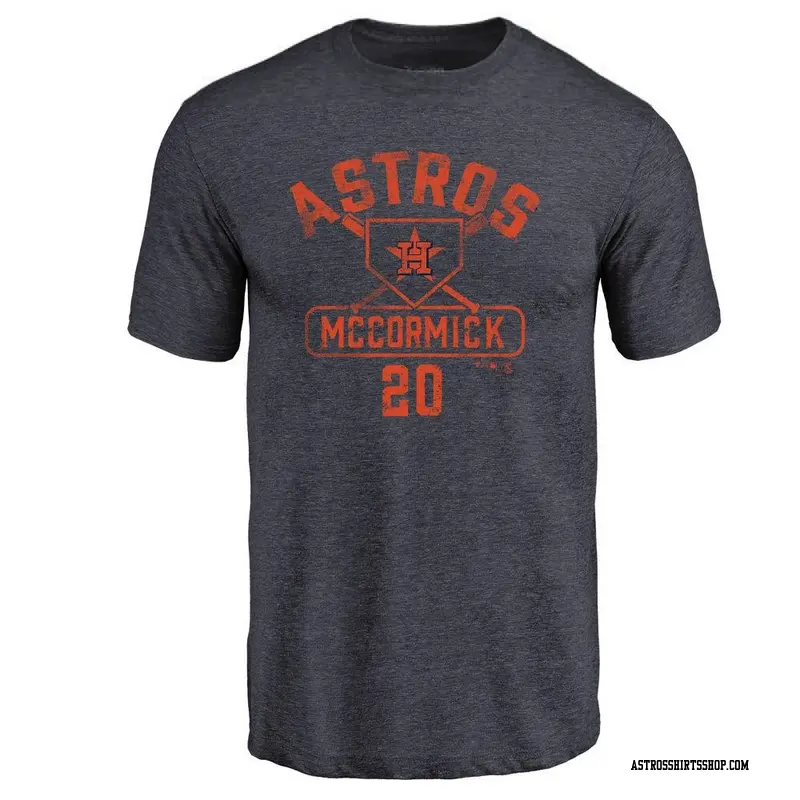 Men's Houston Astros ＃20 Chas McCormick Navy Branded Base Runner T-Shirt