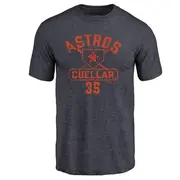 Men's Houston Astros ＃35 Mike Cuellar Navy Branded Base Runner T-Shirt