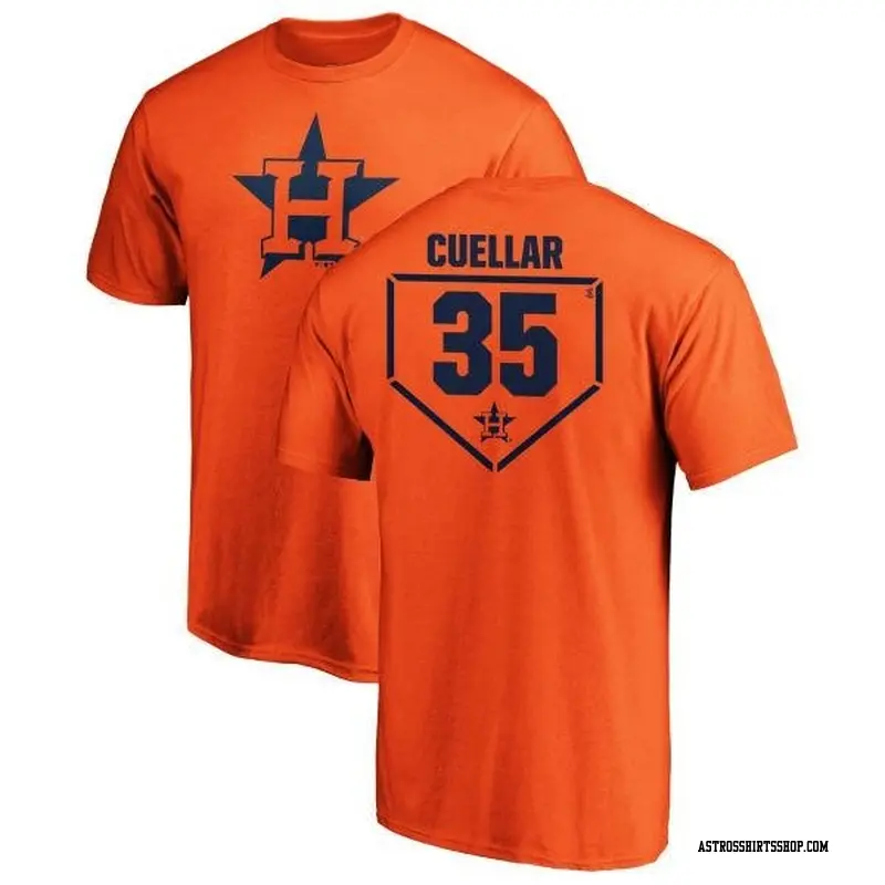 Men's Houston Astros ＃35 Mike Cuellar Orange Branded RBI T-Shirt