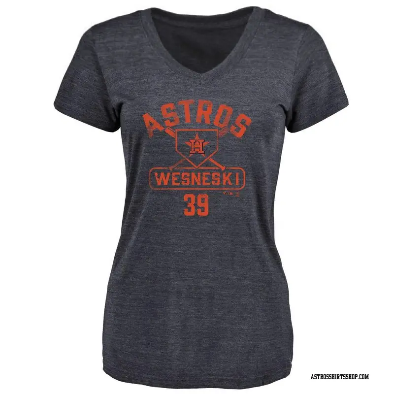 Women's Houston Astros ＃39 Hayden Wesneski Navy Base Runner T-Shirt