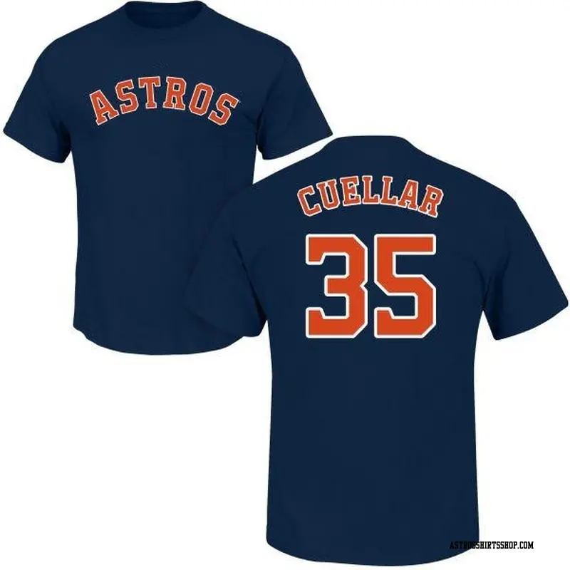 Youth Houston Astros ＃35 Mike Cuellar Navy Roster Name & Number T-Shirt