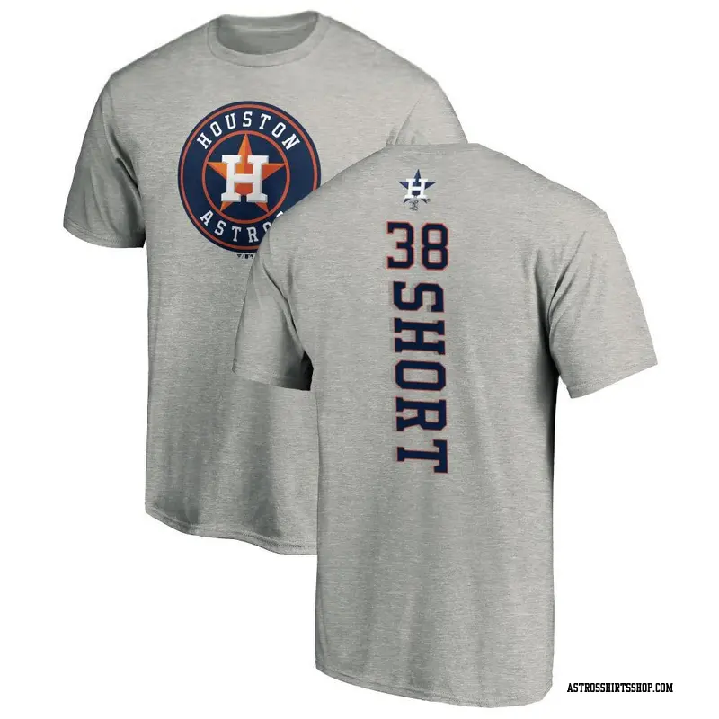 Youth Houston Astros ＃38 Zack Short Ash Backer T-Shirt